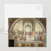 Raphaël's School of Athens Briefkaart (Voorkant / Achterkant)