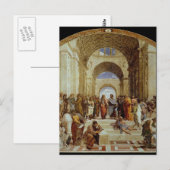 Raphaëls "School of Athens" (circa 1511) Briefkaart (Voorkant / Achterkant)