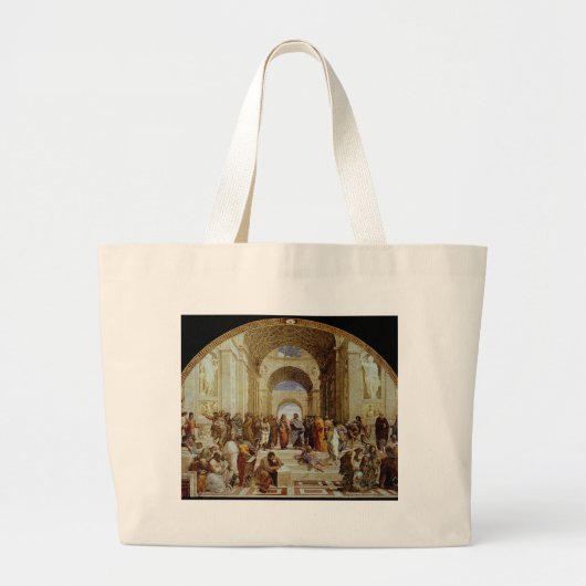 Raphaëls "School of Athens" (circa 1511) Grote Tote Bag (Voorkant)
