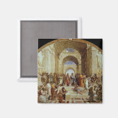 Raphaëls "School of Athens" (circa 1511) Magneet (Voorkant / Achterkant)