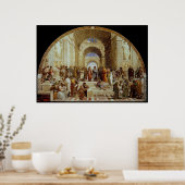 Raphaëls "School of Athens" (circa 1511) Poster (Keuken)