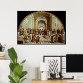 Raphaëls "School of Athens" (circa 1511) Poster (Thuiskantoor)