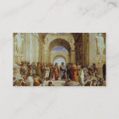 Raphaëls "School of Athens" (circa 1511) Visitekaartje (Achterkant)