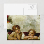 Raphaëls "Sistine Madonna" (circa 1513) (Detail) Briefkaart (Voorkant / Achterkant)