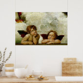Raphaëls "Sistine Madonna" (circa 1513) (Detail) Poster (Keuken)