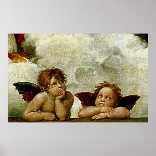 Raphaëls "Sistine Madonna" (circa 1513) (Detail) Poster (Voorkant)