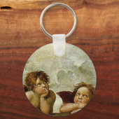 Raphaëls "Sistine Madonna" (circa 1513) (Detail) Sleutelhanger (Voorkant)