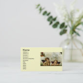 Raphaëls "Sistine Madonna" (circa 1513) (Detail) Visitekaartje (Staand voorkant)