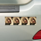 Raphaëls "Sistine Madonna" Detail (circa 1513) Bumpersticker (Op auto)