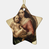 Raphaëls "Sistine Madonna" Detail (circa 1513) Keramisch Ornament (Links)
