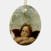 Raphaëls "Sistine Madonna" Detail (circa 1513) Keramisch Ornament (Rechts)