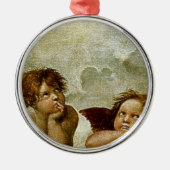 Raphaëls "Sistine Madonna" Detail (circa 1513) Metalen Ornament (Voorkant)