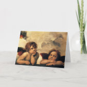 Raphaëls Sistine Madonna (detail) Feestdagen Kaart (Voorkant)