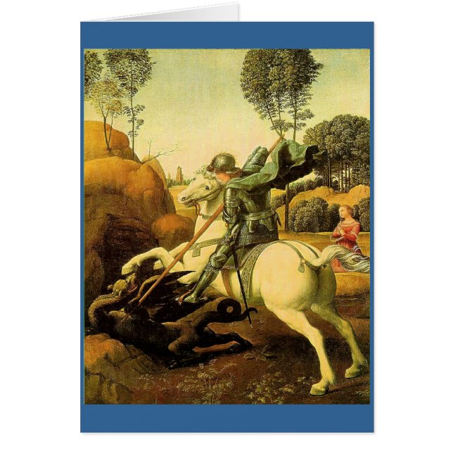 Raphaëls "St. George en de Draak" (ongeveer 1505) (Voorkant)