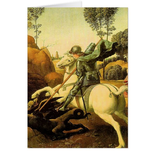 Raphaëls "St. George en de Draak" (ongeveer 1505) (Voorkant)