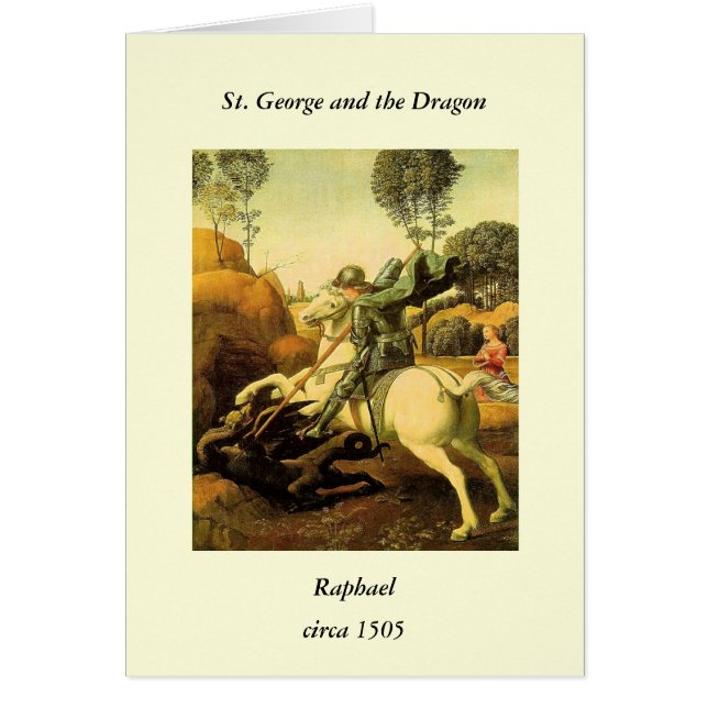 Raphaëls "St. George en de Draak" (ongeveer 1505) (Voorkant)