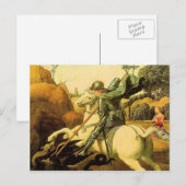 Raphaëls "St. George en de Draak" (ongeveer 1505) Briefkaart (Voorkant / Achterkant)