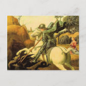 Raphaëls "St. George en de Draak" (ongeveer 1505) Briefkaart (Voorkant)