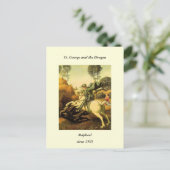 Raphaëls "St. George en de Draak" (ongeveer 1505) Briefkaart (Staand voorkant)