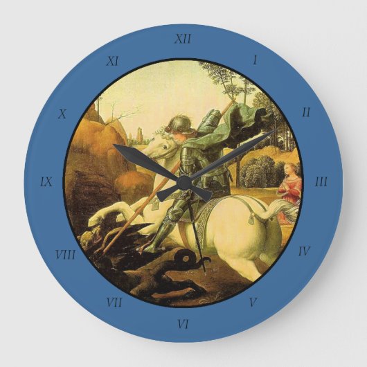 Raphaëls "St. George en de Draak" (ongeveer 1505) Grote Klok (Voorkant)