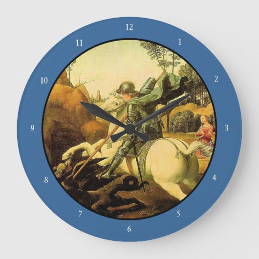 Raphaëls "St. George en de Draak" (ongeveer 1505) Grote Klok (Voorkant)