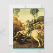 Raphaëls "St. George en de Draak" (ongeveer 1505) Kaart (Voorkant)