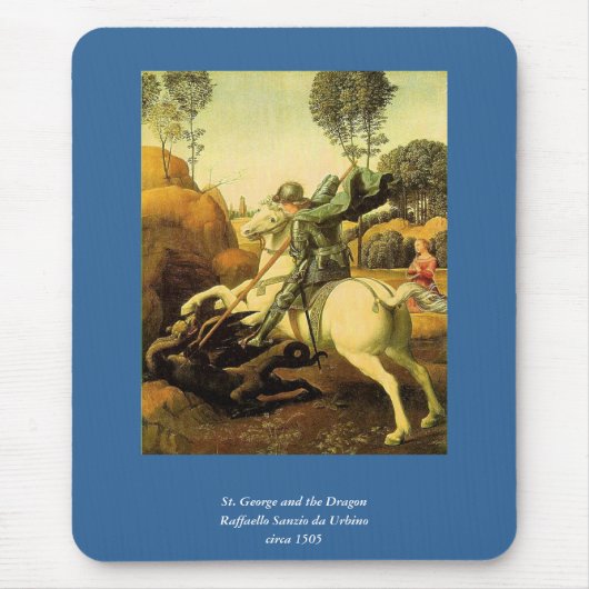Raphaëls "St. George en de Draak" (ongeveer 1505) Muismat (Voorkant)