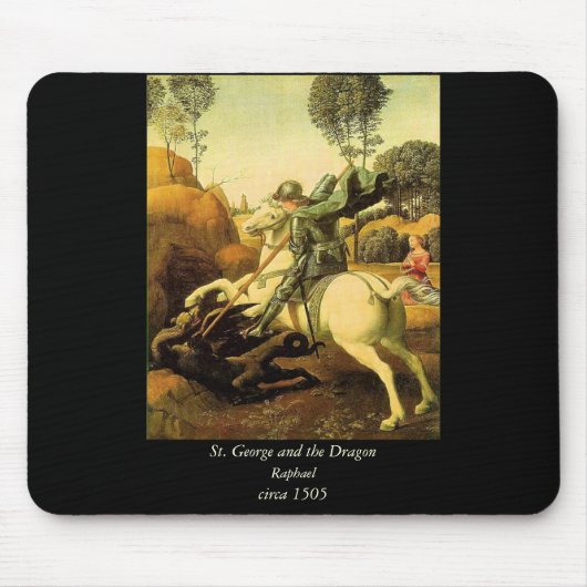 Raphaëls "St. George en de Draak" (ongeveer 1505) Muismat (Voorkant)