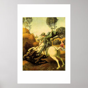 Raphaëls "St. George en de Draak" (ongeveer 1505) Poster