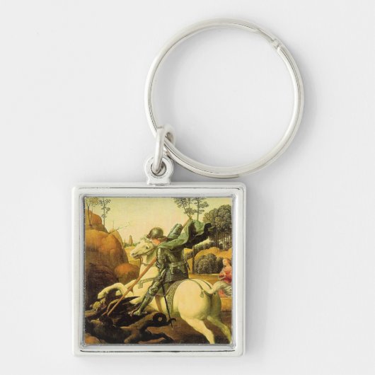 Raphaëls "St. George en de Draak" (ongeveer 1505) Sleutelhanger (Voorkant)