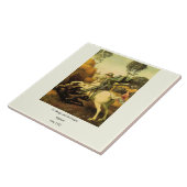 Raphaëls "St. George en de Draak" (ongeveer 1505) Tegeltje (Zijkant)