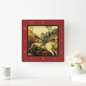 Raphaëls "St. George en de Draak" (ongeveer 1505) Vierkante Klok (Huis)