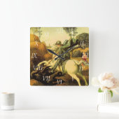 Raphaëls "St. George en de Draak" (ongeveer 1505) Vierkante Klok (Huis)
