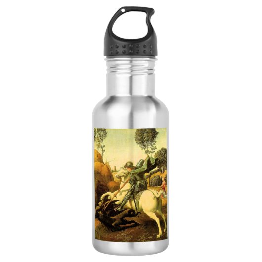 Raphaëls "St. George en de Draak" (ongeveer 1505) Waterfles (Voorkant)