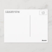 Raphael's St. George vecht de draak aan Briefkaart (Achterkant)
