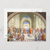 Raphaelschool in Athene (Plato en Aristoteles) Briefkaart (Voorkant / Achterkant)