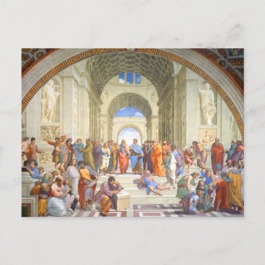 Raphaelschool in Athene (Plato en Aristoteles) Briefkaart (Voorkant)