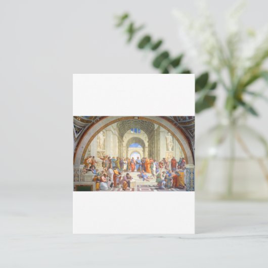 Raphaelschool in Athene (Plato en Aristoteles) Briefkaart (Staand voorkant)