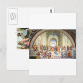 Raphaelschool in Athene (Plato en Aristoteles) Briefkaart (Voorkant / Achterkant)