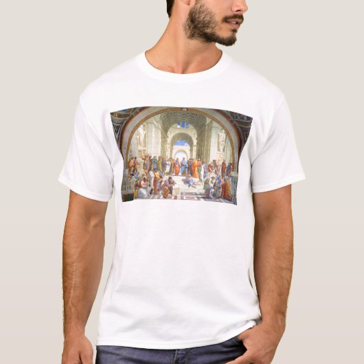 Raphaelschool in Athene (Plato en Aristoteles) T-shirt (Voorkant)
