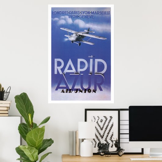 Rapid Azur Poster (Thuiskantoor)