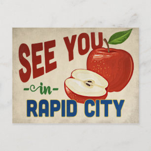 Rapid City South Dakota Apple - Vintage Travel Briefkaart