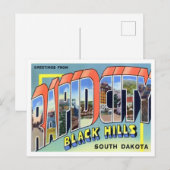 Rapid City, South Dakota  Big Letters Briefkaart (Voorkant / Achterkant)
