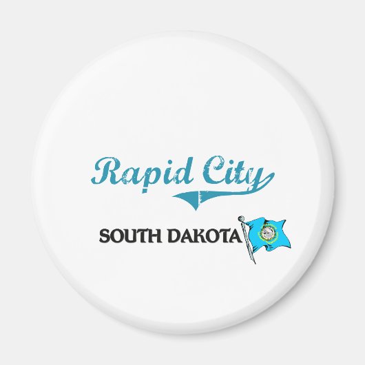 Rapid City South Dakota City Classic Magneet (Voorkant)