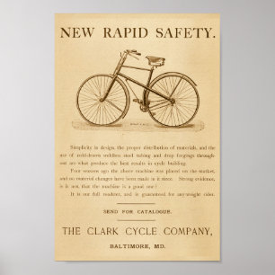  Rapid Safety Bicycles en Poster voor kunst