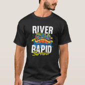 Rapid Survivor Rapids Rafter Rafting T-shirt (Voorkant)