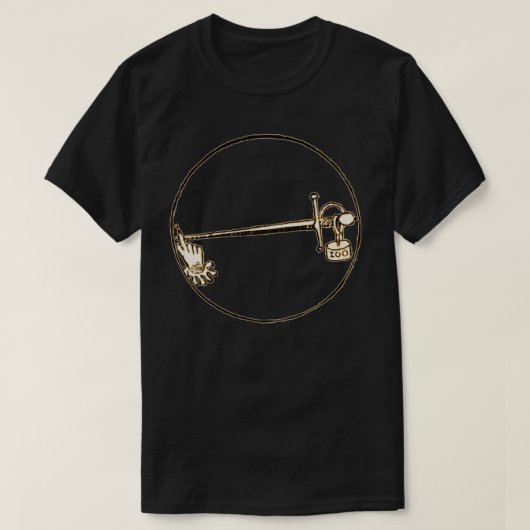 Rapier Stab HEMA omheining Carranza Bord T-shirt (Design voorkant)