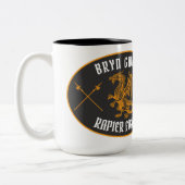 rapier tweekleurige koffiemok (Links)