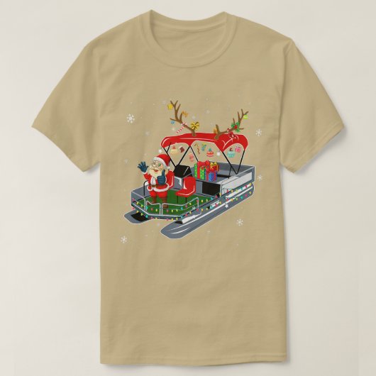RAPO Pontoon Reindekerst kerstfeestjes T-shirt (Design voorkant)