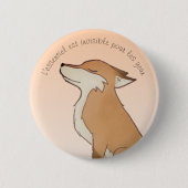 Raposa Pequeno Príncipe Ronde Button 5,7 Cm (Voorkant)